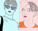 お写真を絵に変えます 名刺、SNSアイコンなどに最適！ イメージ4