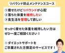 リバウンドしないように食生活を管理いたします ダイエットサポート卒業後のメンテナンスコース イメージ1