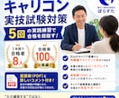 キャリコン実技試験対策を伴走支援します 合格率100％！実践5回で本番に強いキャリコンへ イメージ1