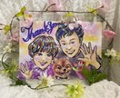 何人でも似顔絵一律5000円で描きます 。結婚祝いや還暦祝いなど、目的やご希望を何でもお伝えください イメージ4