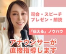 新規出店／司会、プレゼン、スピーチ等の指導をします 原稿作成から読みの練習までプロのアナウンサーがコーチング！ イメージ1