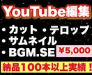 Youtubeの動画編集•テロップ挿入します 登録者数で1万人を超えたYouTube番組を撮影、編集！ イメージ1