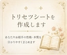 トリセツシートを作成します あなたやお相手の取扱説明書を作成します イメージ1