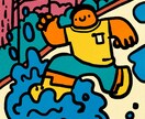 ユーモラスでキュートな人物・動物イラスト描きます 商用OK！挿絵やグッズなどを個性的に彩りたい方へ イメージ10