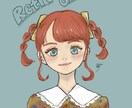 レトロかわいい女の子を描きます 温かみのあるレトロ，クラシックな女の子はいかがですか？ イメージ1