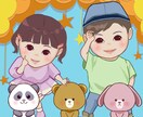 可愛い子どもイラスト人物動物のイラスト描きます 挿し絵、子供向けグッズ★商用利用可 イメージ8