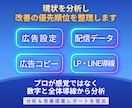 30億Meta認定プロが広告改善レポートを渡します 管理画面の数字と設定を確認し、改善の優先順位を整理します イメージ3