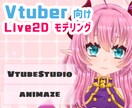 VtuberのLive2Dモデリング承ります イラスト持ち込みによる Live2D を作成します！ イメージ1