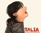 先着1名様2000円　横顔イラスト承ります 好みに合わせてデザインします！ イメージ5