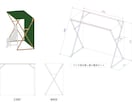 DIYの家具等の図面をかきます DIYの家具図のイメージ図を正確な寸法の拾い出しに!! イメージ4