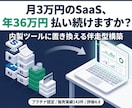月額SaaS費用を削減したい企業様の支援をします 社内アプリを一緒に作る「伴走型」構築サービス イメージ1