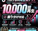 TikTok再生数＋10,000増やします TikTok再生回数増加させて認知アップ！ イメージ1