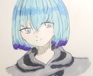 アナログイラスト(肩から下無し)描きます 安くアナログイラストを手に入れたい！！という方にオススメです イメージ1