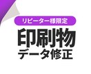 リピーター様限定☆データ修正いたします 過去にご依頼いただいたチラシ・パンフレットのデータ修正です イメージ1