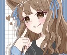 アイコンなどに使えるバストアップイラストを描きます 既存キャラクター、VTuber、オリキャラ問いません！ イメージ1