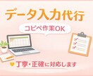 データ入力・コピペ作業代行します コツコツ作業お任せください！データ入力・リスト作成代行します イメージ1