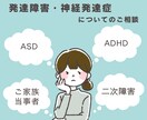 発達障害・神経発達症についてお話し聞きます 当事者の方、ご家族が特性をお持ちの方。何でもお話聞きます！ イメージ1
