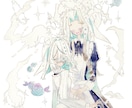 SNS等で使用可能な水彩イラスト作成します ラフの段階まで修正可能でございます。 イメージ3