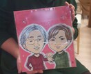 世界で一つのオーダーメイド似顔絵描きます 明るい癒やされる似顔絵をお描きします。 イメージ3
