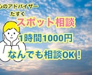 スポット相談1時間1000円チャットでお聴きします 1時間1000円チャットで相談！内容はなんでもOK イメージ1