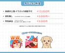 きゅるんとかわいい【スタンプ・バッジ】作成します ＊商用利用料込・二次利用可能＊ イメージ3
