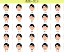 再開セール動くアイコンも！高好感度アイコン描きます ビジネスにピッタリ！お笑い系や写真が苦手な方でも使いやすい！ イメージ7