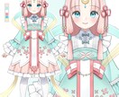 Vtuberの立ち絵を制作をします Vtuberのキャラクターデザイン(パーツ分け込み) イメージ8