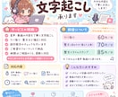 実績作り期間！文字起こし対応いたします 10~11月限定！文字起こし即日対応いたします！ イメージ2