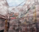 自然や街の背景を描きます 絵の具で書いたようなタッチで描きます! イメージ4