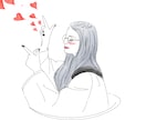 女性向け!オシャレなイラストアイコン制作します 写真1枚からイラストに☆オシャレアイコンで差をつけよう イメージ2