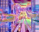 地面を鏡にした鏡面反射の世界に貴方の姿を合成します 私しか作る事が出来ない鏡面反射の世界に貴方を送り込みます イメージ1