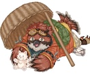 Furry・ケモノ配信者向け/動画サムネ絵承ります 【商用・グッズ利用込】配信・動画用立ち絵イラスト制作 イメージ1