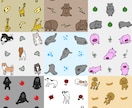 動物のゆるいイラスト描きますます ゆるくデフォルメしたタッチで百獣を描きます。 イメージ7