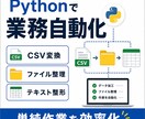 PythonでCSVファイル整理などを自動化します CSV変換・ファイル整理をまとめて効率化 イメージ1
