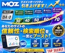 外部SEO対策！MOZのDA30以上にします オプションで「DA60以上」も可能！ イメージ1