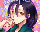 低予算で可愛いアイコン制作します 簡単な背景無料！背景ありなし2枚納品します！納期早めで安心☆ イメージ2