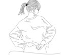 幅広くつかえる！ シンプルなイラスト描きます 性別や世代を問わず、様々な場面でお使いいただけます！ イメージ1