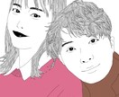 オシャレで大人な似顔絵描きます アートチックなイラストで魅力的な一面を引き出します イメージ1