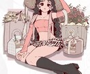 お洒落なSNSの個人使用や小説等の挿絵を制作します 動画やSNSのアイコンイラストに！ イメージ5