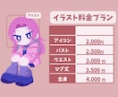 Vtuber向け！ポップなデフォルメ描きます アイコン、おはV、サムネ、グッズにもピッタリ イメージ10