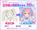 立ち絵からVTuberの3Dモデルを制作します VRM・VRChat対応｜背景・サムネ・BGMも追加OK イメージ2