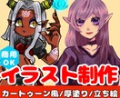 商用利用OK！イラスト描きます デフォルメから立ち絵、動画などに！ イメージ1