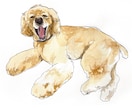動物似顔絵・手描きの水彩で描きます 鮮やかなタッチの水彩画で、思い出をアートとして残しませんか? イメージ5