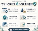 WordPressのセキュリティを点検します 更新・防御・バックアップを確認し優先対策をご報告 イメージ2