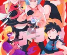 90年代のレトロチックでパワフルな絵をお届けます アイコン・歌ってみたサムネ・立ち絵作成など イメージ4