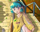 アイコンやヘッダー用のイラストを制作ます 安い価格で理想に近く、2枚制作します イメージ4