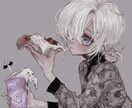 雰囲気のあるアイコンや一枚絵などお描きします 可愛い系から耽美系までお描きできます！ イメージ4