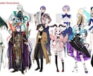 パーツ分けイラスト・Live2Dモデリング承ります 配信者にすぐなれる！キャラデザインから導入まで全工程パック イメージ2
