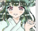 アイコンイラスの女の子色塗ります アイコンやSNSのイラストなど色塗りします イメージ3