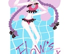 個性的で目に留まるイラスト描きます SNSのアイコンや配信用イラストなど、デジタルで描きあげﾏｽ イメージ2